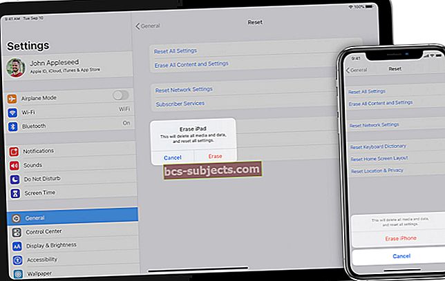 إعدادات حساب Apple ID على iPad أو iPod أو iPhone